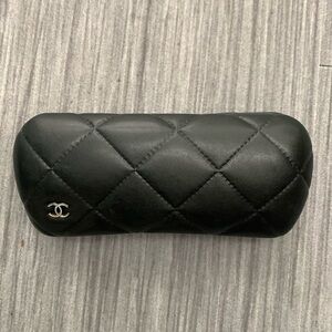 Chanel Eyeglass Case Quilted Leather